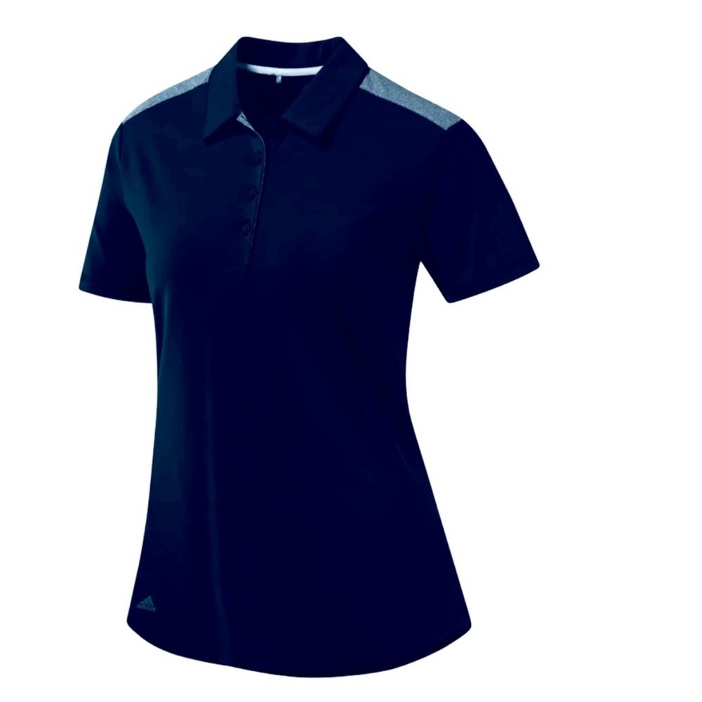 Adidas Blue Fitted Buttoned Tennis Golf Polo Shirt - Picture 16 of 16